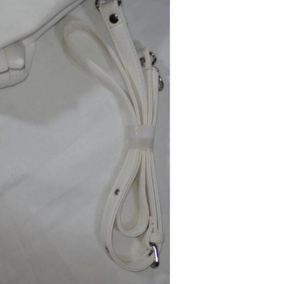 NWT Vintage ORIGINAL SHARIF Designer White Handbag Man-Made/Leather/Suede - Picture 5 of 11